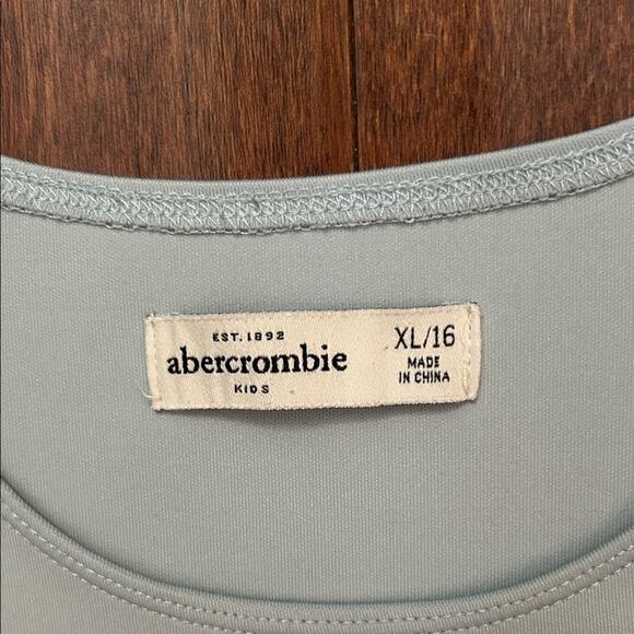 Abercrombie & Fitch Kid’s Blue Sleeveless Ponty Dress, Cutout Back, Size XL/16 - Picture 8 of 10